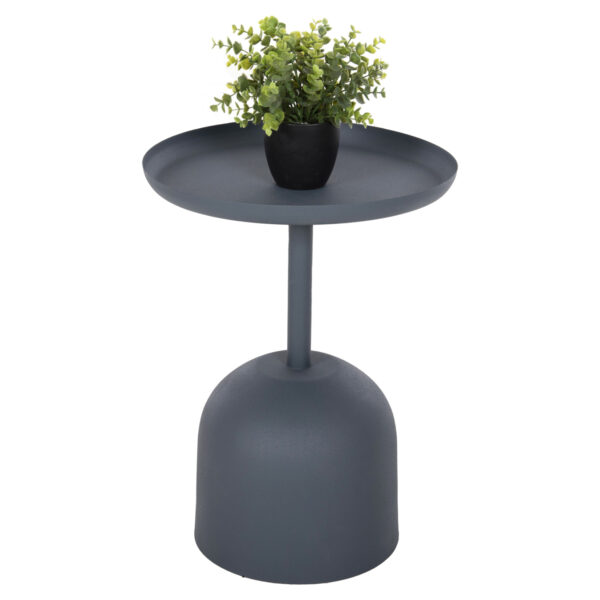 ΤΡΑΠΕΖΙ ΒΟΗΘΗΤΙΚΟ ΣΤΡΟΓΓΥΛΟ DELBEL HM4261.05 ΜΕΤΑΛΛΟ ΜΠΛΕ ΣΚΟΥΡΟ Φ39,5x53,5Υ εκ. (x1)