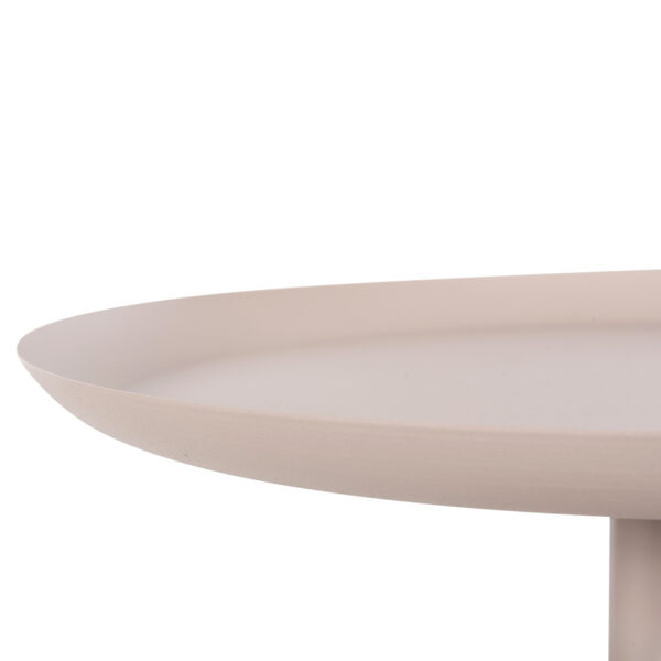 ΤΡΑΠΕΖΙ ΒΟΗΘΗΤΙΚΟ ΣΤΡΟΓΓΥΛΟ DELBEL HM4265.10 ΜΕΤΑΛΛΟ ΣΕ ΕΚΡΟΥ Φ45,5x58,5 εκ. (x1) - Image 8