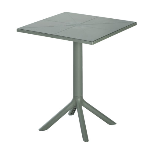 ΤΡΑΠΕΖΙ ΠΟΛΥΠΡΟΠΥΛΕΝΙΟΥ ΤΕΤΡΑΓΩΝΟ TERRIN HM6125.15 DARK OLIVE 60x60x75Υεκ. (x1)