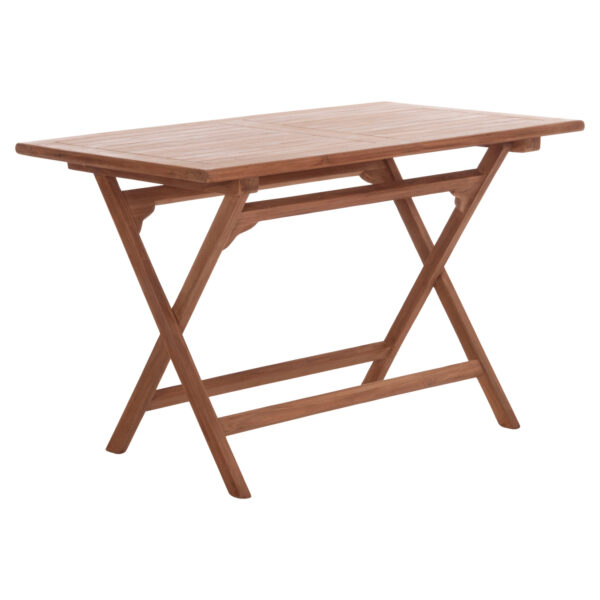 ΤΡΑΠΕΖΙ ΠΤΥΣΣΟΜΕΝΟ ΟΡΘΟΓΩΝΙΟ ERIS HM18117 ΞΥΛΟ TEAK--ΦΥΣΙΚΟ 120x70x76Υεκ. (x1) - Image 4