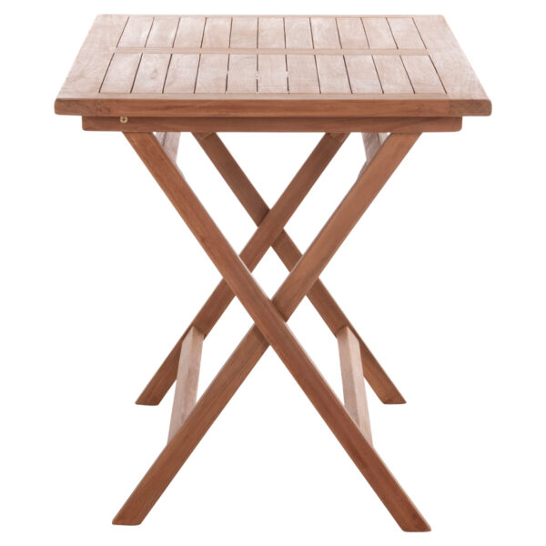 ΤΡΑΠΕΖΙ ΠΤΥΣΣΟΜΕΝΟ ΟΡΘΟΓΩΝΙΟ ERIS HM18117 ΞΥΛΟ TEAK--ΦΥΣΙΚΟ 120x70x76Υεκ. (x1) - Image 5