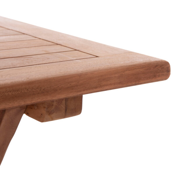 ΤΡΑΠΕΖΙ ΠΤΥΣΣΟΜΕΝΟ ΟΡΘΟΓΩΝΙΟ ERIS HM18117 ΞΥΛΟ TEAK--ΦΥΣΙΚΟ 120x70x76Υεκ. (x1) - Image 7