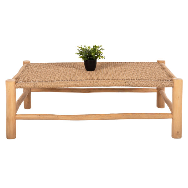 ΤΡΑΠΕΖΙ ΣΑΛΟΝΙΟΥ LONDER HM5985 ΞΥΛΟ ΤΕΑΚ- ΣΥΝΘΕΤΙΚΟ RATTAN-ΦΥΣΙΚΟ 119x79,5x41Yεκ. (x1) - Image 3
