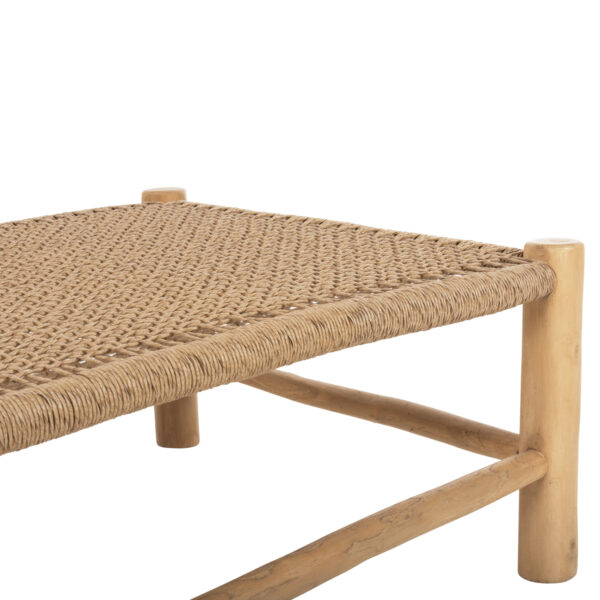ΤΡΑΠΕΖΙ ΣΑΛΟΝΙΟΥ LONDER HM5985 ΞΥΛΟ ΤΕΑΚ- ΣΥΝΘΕΤΙΚΟ RATTAN-ΦΥΣΙΚΟ 119x79,5x41Yεκ. (x1) - Image 4