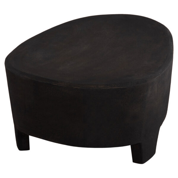 ΤΡΑΠΕΖΙ ΣΑΛΟΝΙΟΥ ΟΒΑΛ ΣΕΙΡΑ SANTORINI HM18066 MDF ΣΕ ΜΑΥΡΟ ΧΡΩΜΑ 100x60x33Υεκ. (x1) - Image 5