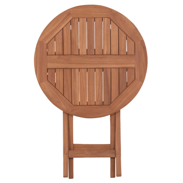 ΤΡΑΠΕΖΙ ΣΚΗΝΟΘΕΤΗ ΣΤΡΟΓΓΥΛΟ ERIS HM18119 ΞΥΛΟ TEAK--ΦΥΣΙΚΟ Φ60x75Υεκ. (x1) - Image 6