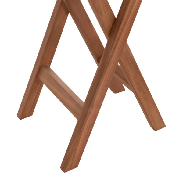 ΤΡΑΠΕΖΙ ΣΚΗΝΟΘΕΤΗ ΣΤΡΟΓΓΥΛΟ ERIS HM18119 ΞΥΛΟ TEAK--ΦΥΣΙΚΟ Φ60x75Υεκ. (x1) - Image 8