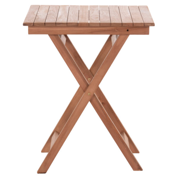ΤΡΑΠΕΖΙ ΣΚΗΝΟΘΕΤΗ ΤΕΤΡΑΓΩΝΟ HEIDEL HM18121 ΞΥΛΟ TEAK--ΦΥΣΙΚΟ 60x60x75Υεκ. (x1) - Image 3