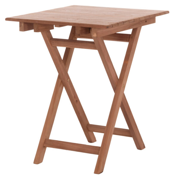 ΤΡΑΠΕΖΙ ΣΚΗΝΟΘΕΤΗ ΤΕΤΡΑΓΩΝΟ HEIDEL HM18121 ΞΥΛΟ TEAK--ΦΥΣΙΚΟ 60x60x75Υεκ. (x1) - Image 4