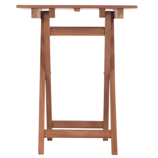 ΤΡΑΠΕΖΙ ΣΚΗΝΟΘΕΤΗ ΤΕΤΡΑΓΩΝΟ HEIDEL HM18121 ΞΥΛΟ TEAK--ΦΥΣΙΚΟ 60x60x75Υεκ. (x1) - Image 5