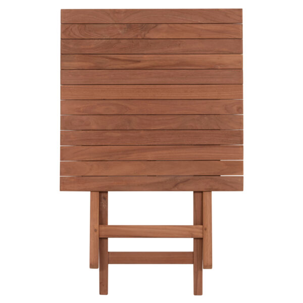 ΤΡΑΠΕΖΙ ΣΚΗΝΟΘΕΤΗ ΤΕΤΡΑΓΩΝΟ HEIDEL HM18121 ΞΥΛΟ TEAK--ΦΥΣΙΚΟ 60x60x75Υεκ. (x1) - Image 6