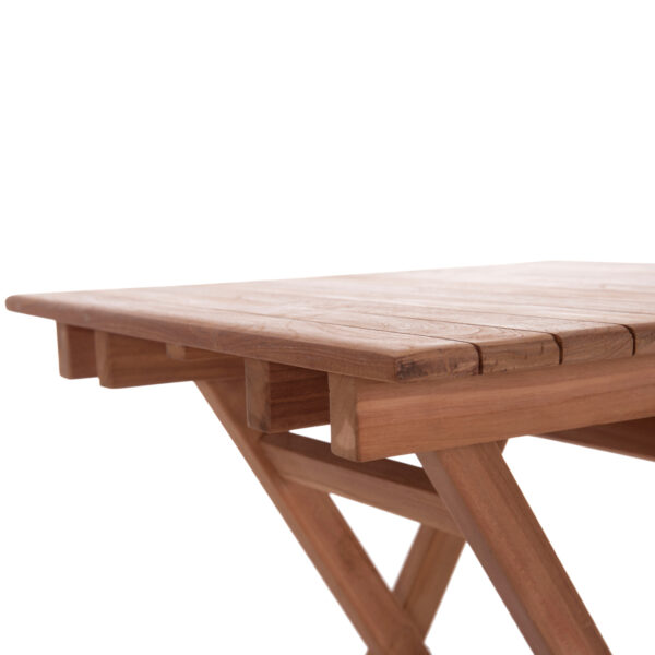 ΤΡΑΠΕΖΙ ΣΚΗΝΟΘΕΤΗ ΤΕΤΡΑΓΩΝΟ HEIDEL HM18121 ΞΥΛΟ TEAK--ΦΥΣΙΚΟ 60x60x75Υεκ. (x1) - Image 9