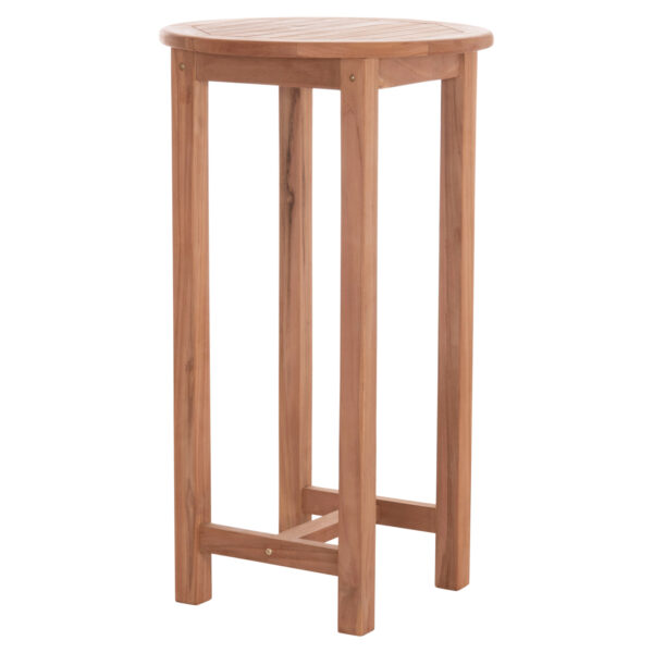 ΤΡΑΠΕΖΙ/ΣΤΑΝΤ ΜΠΑΡ ΣΤΡΟΓΓΥΛΟ PRESSCOT HM18114 ΞΥΛΟ TEAK--ΦΥΣΙΚΟ Φ60x105Υεκ. (x1) - Image 4
