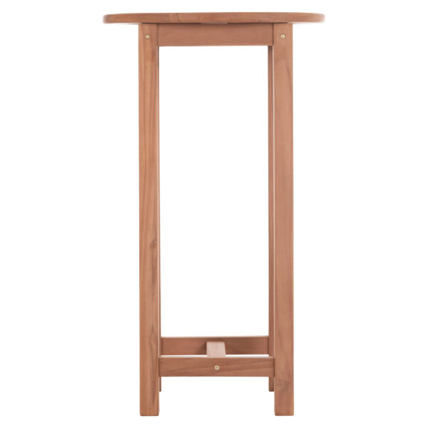 ΤΡΑΠΕΖΙ/ΣΤΑΝΤ ΜΠΑΡ ΣΤΡΟΓΓΥΛΟ PRESSCOT HM18114 ΞΥΛΟ TEAK--ΦΥΣΙΚΟ Φ60x105Υεκ. (x1) - Image 5