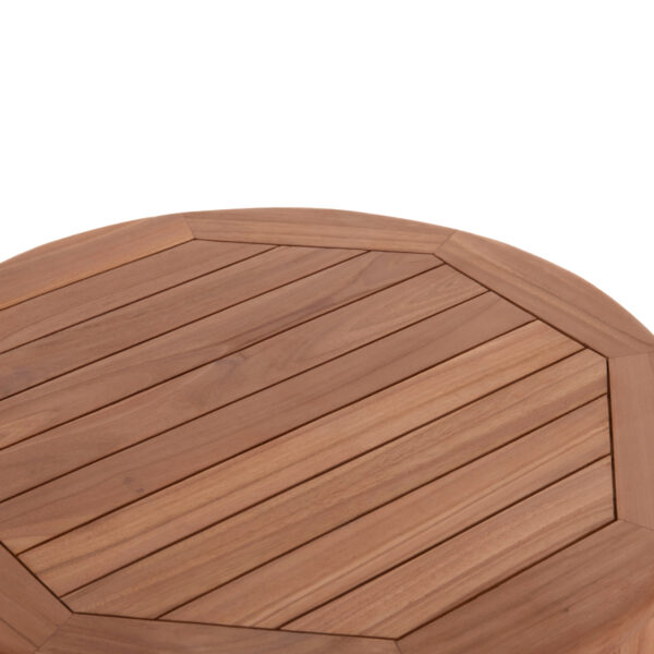 ΤΡΑΠΕΖΙ/ΣΤΑΝΤ ΜΠΑΡ ΣΤΡΟΓΓΥΛΟ PRESSCOT HM18114 ΞΥΛΟ TEAK--ΦΥΣΙΚΟ Φ60x105Υεκ. (x1) - Image 8