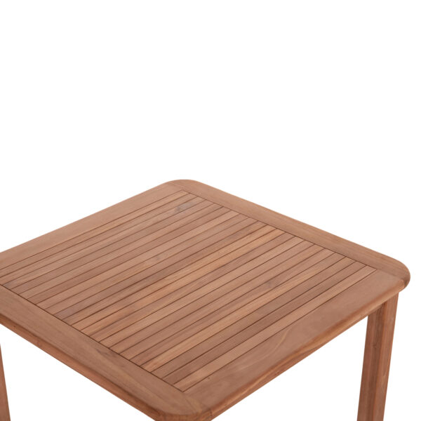ΤΡΑΠΕΖΙ ΤΕΤΡΑΓΩΝΟ PRESSCOT HM18122 ΞΥΛΟ TEAK--ΦΥΣΙΚΟ 80x80x76Υεκ. (x1) - Image 6