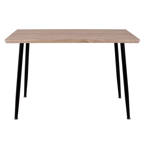 ΤΡΑΠΕΖΙ ΤΡΑΠΕΖΑΡΙΑΣ PALOMA HM8334.01, 120X70Χ76,5 SONΟMA, ΜΑΥΡΑ ΠΟΔΙΑ (x1) - Image 5