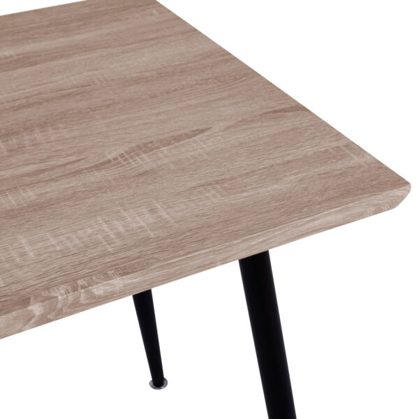 ΤΡΑΠΕΖΙ ΤΡΑΠΕΖΑΡΙΑΣ PALOMA HM8334.01, 120X70Χ76,5 SONΟMA, ΜΑΥΡΑ ΠΟΔΙΑ (x1) - Image 6