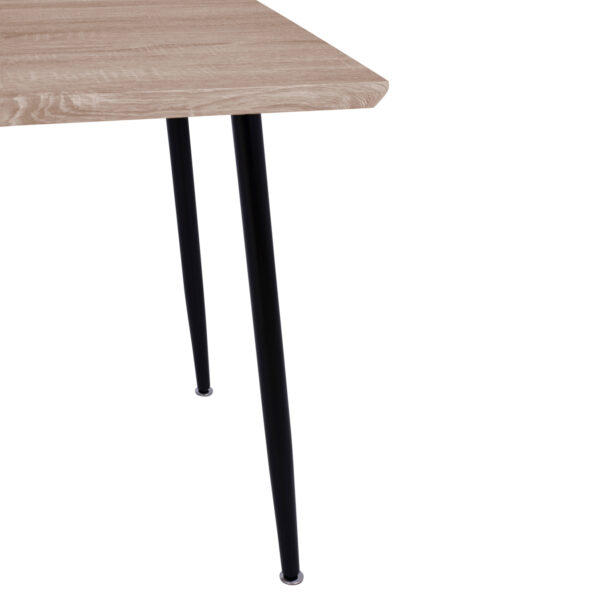 ΤΡΑΠΕΖΙ ΤΡΑΠΕΖΑΡΙΑΣ PALOMA HM8334.01, 120X70Χ76,5 SONΟMA, ΜΑΥΡΑ ΠΟΔΙΑ (x1) - Image 7