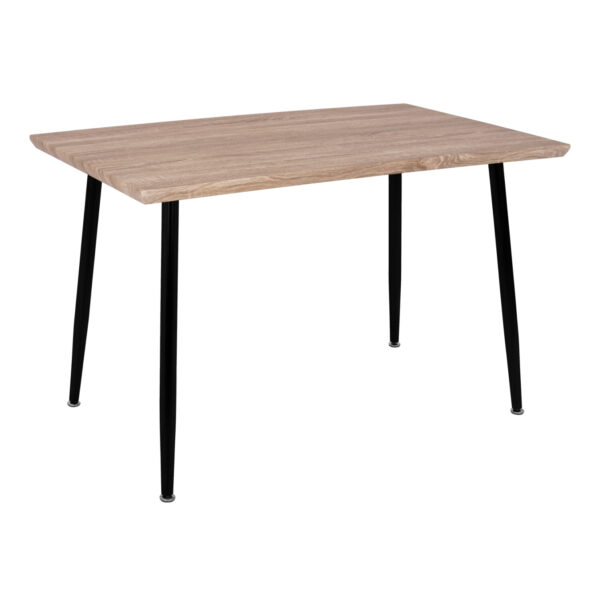 ΤΡΑΠΕΖΙ ΤΡΑΠΕΖΑΡΙΑΣ PALOMA HM8334.01, 120X70Χ76,5 SONΟMA, ΜΑΥΡΑ ΠΟΔΙΑ (x1) - Image 3
