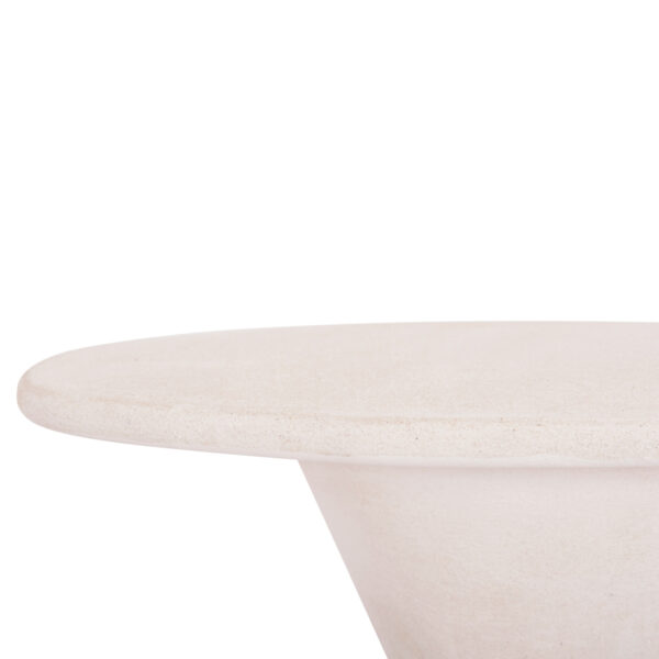 ΤΡΑΠΕΖΙ ΤΡΑΠΕΖΑΡΙΑΣ ΣΤΡΟΓΓΥΛΟ ΣΕΙΡΑ SANTORINI HM18055 MDF ΥΠΟΛΕΥΚΟ ΧΡΩΜΑ Φ77x76Υεκ. (x1) - Image 6