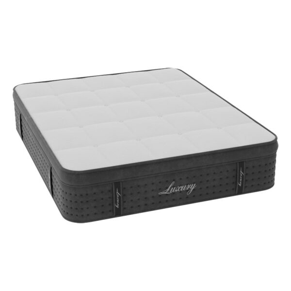 Στρώμα Luxury pakoworld pocket spring+gel memory foam+latex μονής όψης aloe vera 34-36cm 160x200εκ (x1) - Image 3