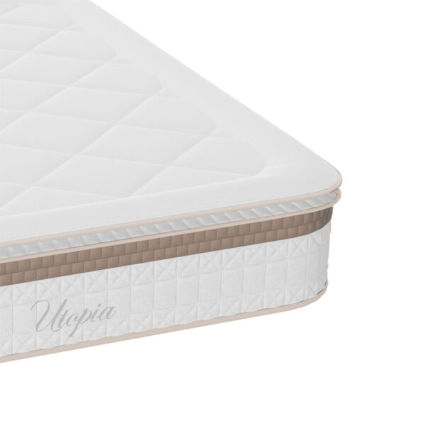 Στρώμα Utopia pakoworld pocket spring με ανώστρωμα aloe vera 30-32cm 140x200εκ (x1) - Image 2