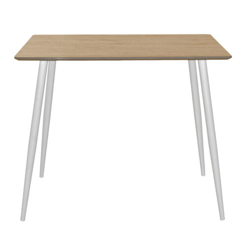 Τραπέζι Cuba pakoworld MDF sonoma-λευκό 70x70x75εκ (x1)