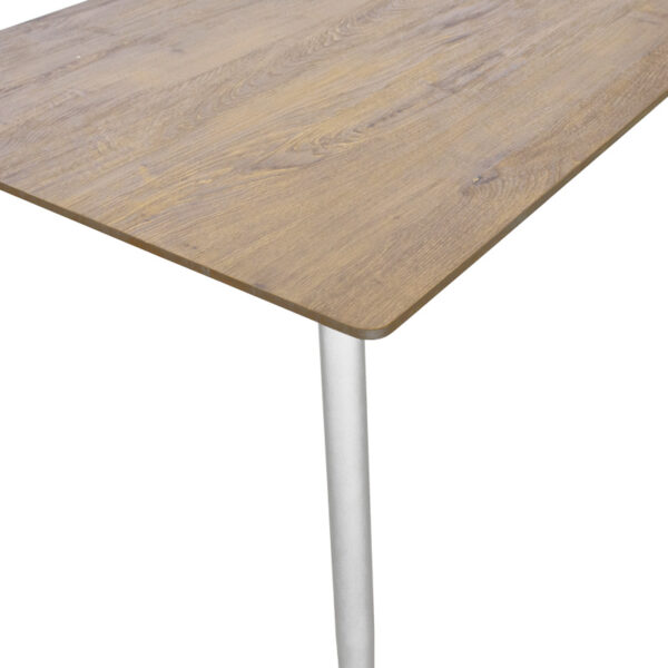 Τραπέζι Cuba pakoworld MDF sonoma-λευκό 70x70x75εκ (x1) - Image 2