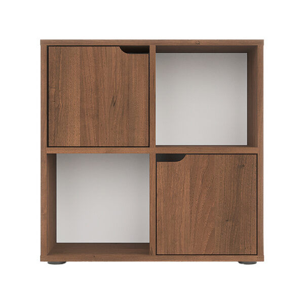 Βιβλιοθήκη Bookel pakoworld σε καρυδί απόχρωση 59.6x27.5x60.4εκ (x1) - Image 2