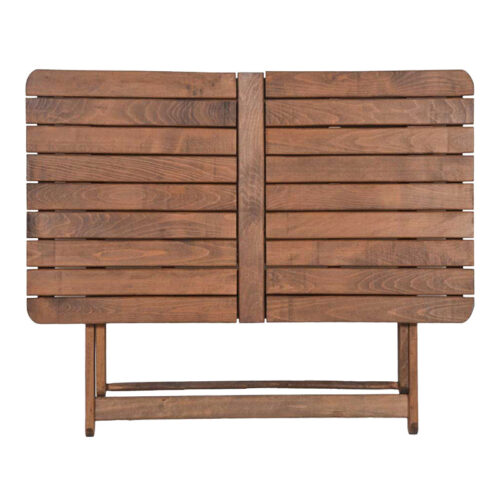 Τραπέζι Retto pakoworld μασίφ ξύλο οξιάς καρυδί εμποτισμού 140x80x76εκ (x1)