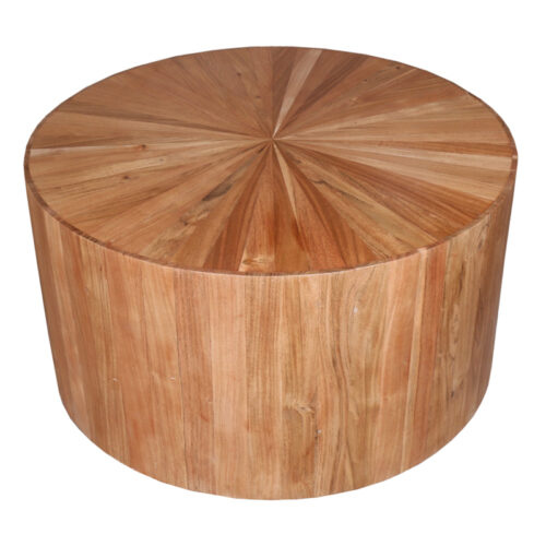 Τραπέζι Osiri pakoworld ξύλο acacia σε φυσική απόχρωση Φ80x45εκ (x1)