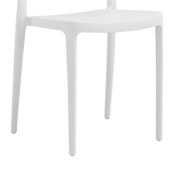 Καρέκλα Amvroan στοιβαζόμενη pakoworld με UV protection λευκό pp 51x49x79.5εκ (x1) - Image 2