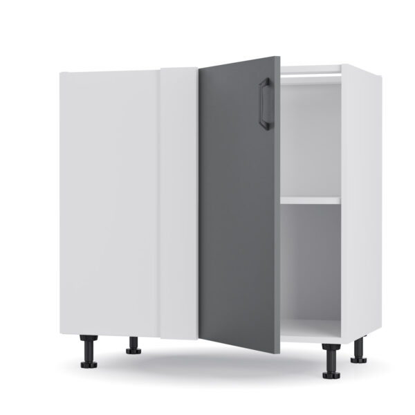 Modest Κάτω Γωνιακό Ντουλάπι Ανθρακί 80x48x82εκ - Image 2