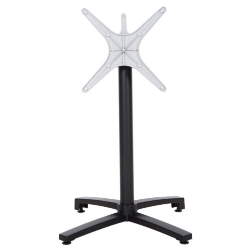 ΒΑΣΗ ΑΛΟΥΜΙΝΙΟΥ ΠΤΥΣΣΟΜΕΝΗ HM459.01 ΜΑΥΡΟ ΜΑΤ 69Χ69Χ73Υεκ. ΜΕ ΣΤΑΥΡΟ 48Χ48εκ. (x1)