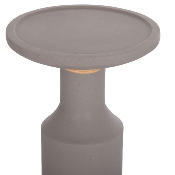 ΒΟΗΘΗΤΙΚΟ ΤΡΑΠΕΖΙ TRED(T) HM18169.03 FIBER CEMENT ΓΚΡΙ-ΦΥΣΙΚΟ RATTAN--Φ40x61Υεκ. (x1) - Image 4