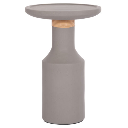 ΒΟΗΘΗΤΙΚΟ ΤΡΑΠΕΖΙ TRED(T) HM18169.03 FIBER CEMENT ΓΚΡΙ-ΦΥΣΙΚΟ RATTAN--Φ40x61Υεκ. (x1)