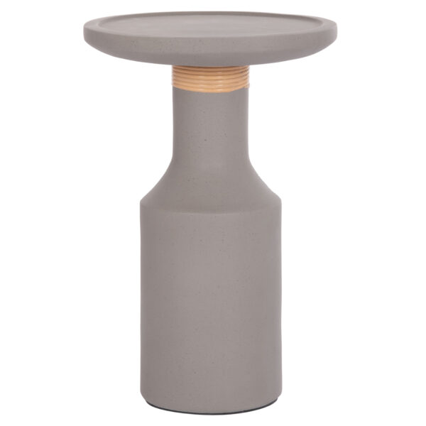 ΒΟΗΘΗΤΙΚΟ ΤΡΑΠΕΖΙ TRED(T) HM18169.03 FIBER CEMENT ΓΚΡΙ-ΦΥΣΙΚΟ RATTAN--Φ40x61Υεκ. (x1)