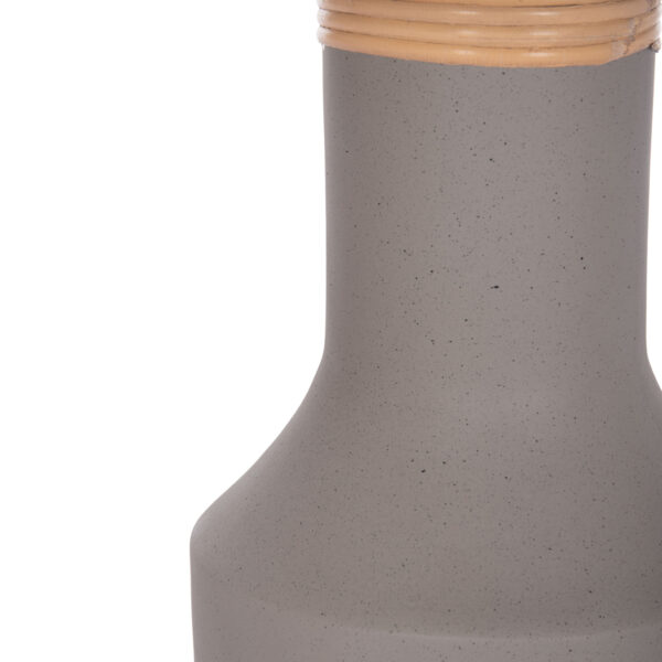 ΒΟΗΘΗΤΙΚΟ ΤΡΑΠΕΖΙ TRED(T) HM18169.03 FIBER CEMENT ΓΚΡΙ-ΦΥΣΙΚΟ RATTAN--Φ40x61Υεκ. (x1) - Image 9