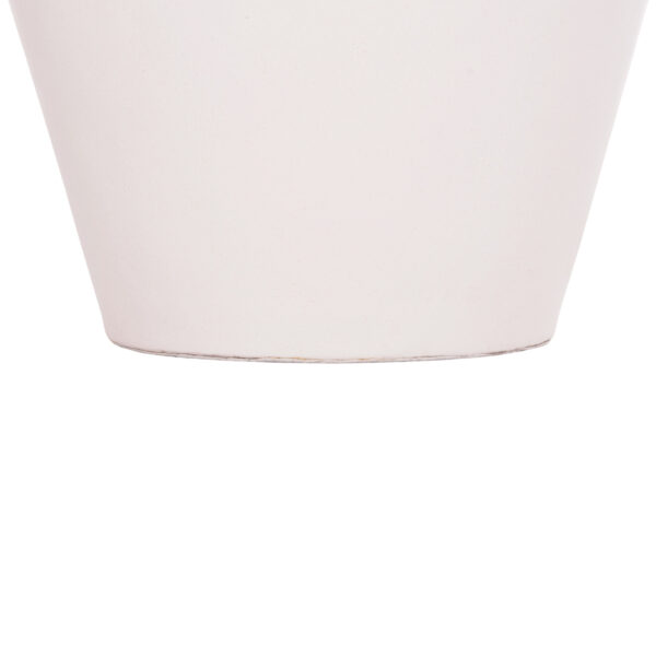 ΔΙΑΚΟΣΜΗΤΙΚΟ ΒΑΖΟ ΔΑΠΕΔΟΥ NEBULA HM4661.02 FIBER CEMENT ΛΕΥΚΟ--ΞΥΛΟ ΤΕΑΚ Φ60x115Υεκ. (x1) - Image 6