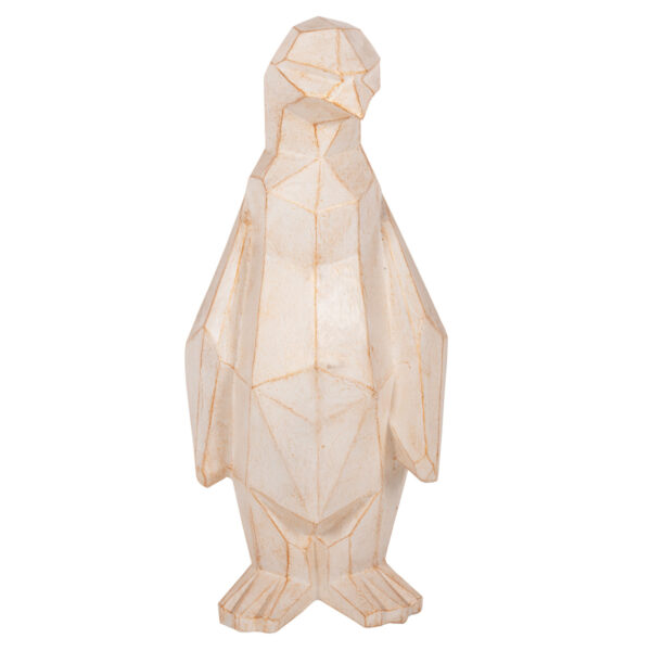 ΔΙΑΚΟΣΜΗΤΙΚΟ ΔΑΠΕΔΟΥ PENGUIN HM7916 GRC ΣΕ ΛΕΥΚΗ ΠΑΤΙΝΑ ΜΕ ΧΡΥΣΕΣ ΛΕΠΤΟΜΕΡΕΙΕΣ 45x45x100Υεκ. (x1) - Image 3