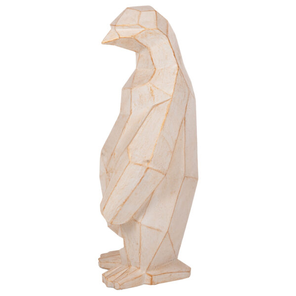 ΔΙΑΚΟΣΜΗΤΙΚΟ ΔΑΠΕΔΟΥ PENGUIN HM7916 GRC ΣΕ ΛΕΥΚΗ ΠΑΤΙΝΑ ΜΕ ΧΡΥΣΕΣ ΛΕΠΤΟΜΕΡΕΙΕΣ 45x45x100Υεκ. (x1) - Image 4