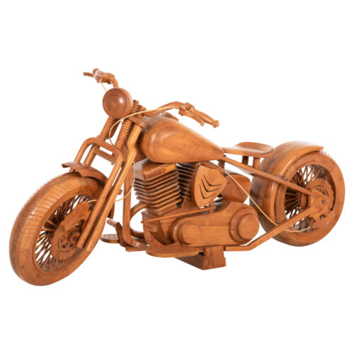 ΕΠΙΔΑΠΕΔΙΑ ΔΙΑΚΟΣΜΗΤΙΚΗ ΜΟΤΟΣΙΚΛΕΤΑ CYCLE HM4389 ΞΥΛΟ TEAK 220x88x102Υεκ. (x1)