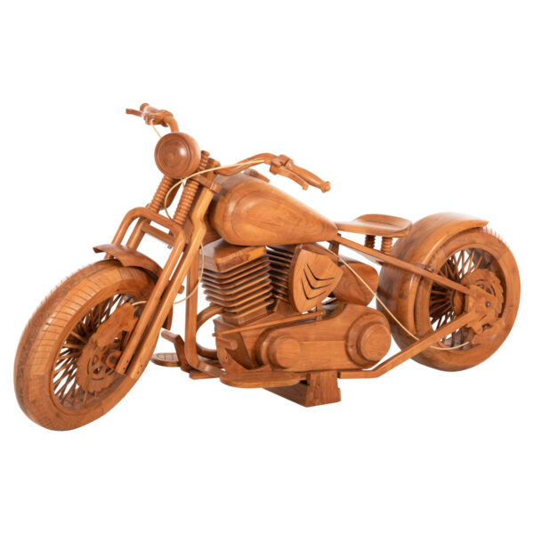 ΕΠΙΔΑΠΕΔΙΑ ΔΙΑΚΟΣΜΗΤΙΚΗ ΜΟΤΟΣΙΚΛΕΤΑ CYCLE HM4389 ΞΥΛΟ TEAK 220x88x102Υεκ. (x1)