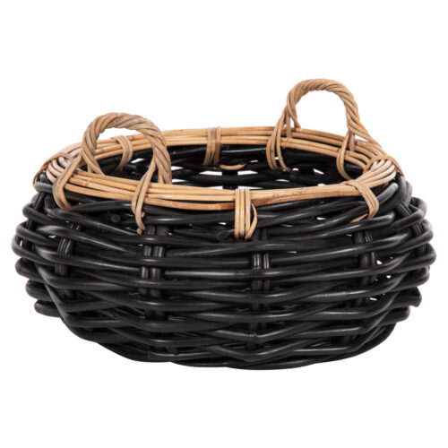 ΚΑΛΑΘΙ ΔΑΠΕΔΟΥ POTTS HM4378 ΜΑΥΡO&ΦΥΣΙΚΟ ΧΡΩΜΑ- CL RATTAN Φ62x36Yεκ. (x1)