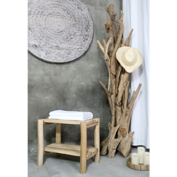 ΚΑΛΟΓΕΡΟΣ HM9367 ΑΠΟ ΜΑΣΙΦ ΞΥΛΟ TEAK ΦΥΣΙΚΟ 36x30x183Υεκ. (x1) - Image 4