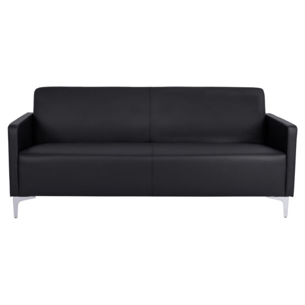 ΚΑΝΑΠΕΣ 3ΘΕΣΙΟΣ NELLIE HM3159.31 ΜΕ ΜΑΥΡΟ PU 163x71x71Υ εκ. (x1) - Image 5
