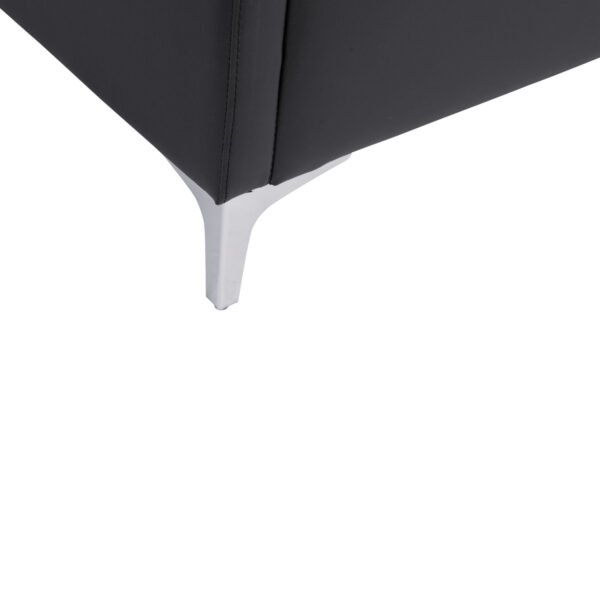 ΚΑΝΑΠΕΣ 3ΘΕΣΙΟΣ NELLIE HM3159.31 ΜΕ ΜΑΥΡΟ PU 163x71x71Υ εκ. (x1) - Image 9