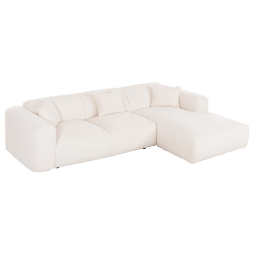 ΚΑΝΑΠΕΣ ΓΩΝΙΑ BRICKEN HM3275.02R ΛΕΥΚΟ ΥΦΑΣΜΑ 110-282x98-160x72Υεκ. (x1)