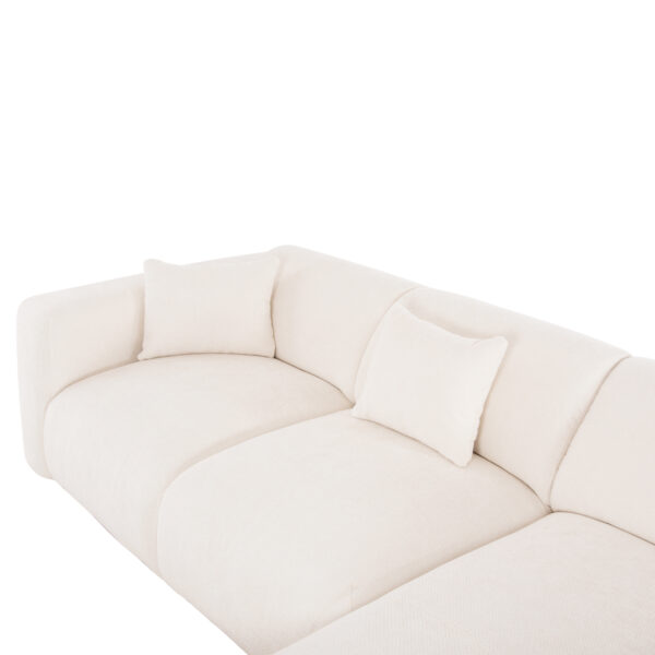 ΚΑΝΑΠΕΣ ΓΩΝΙΑ BRICKEN HM3275.02R ΛΕΥΚΟ ΥΦΑΣΜΑ 110-282x98-160x72Υεκ. (x1) - Image 8